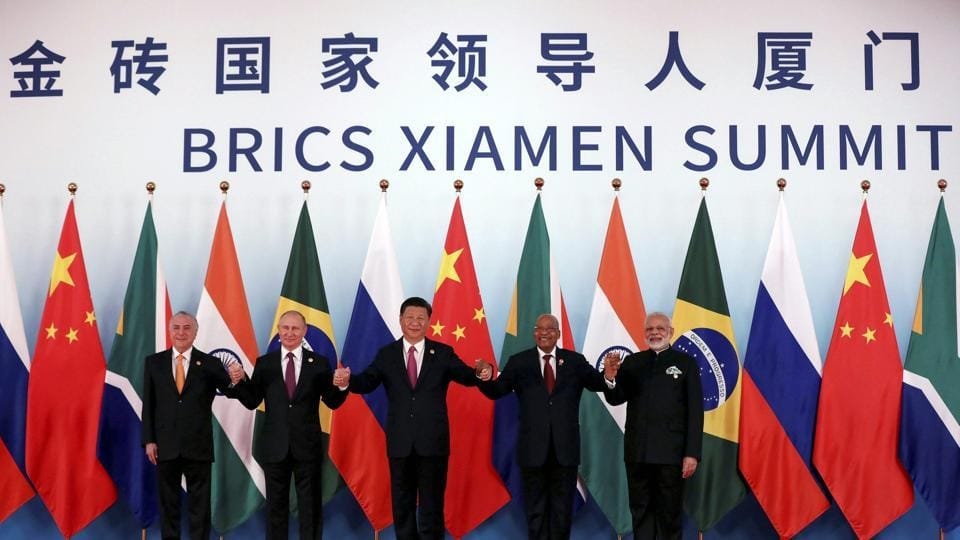 Prime minister narendra modi in BRICS 2017 summit at china XIAMEN