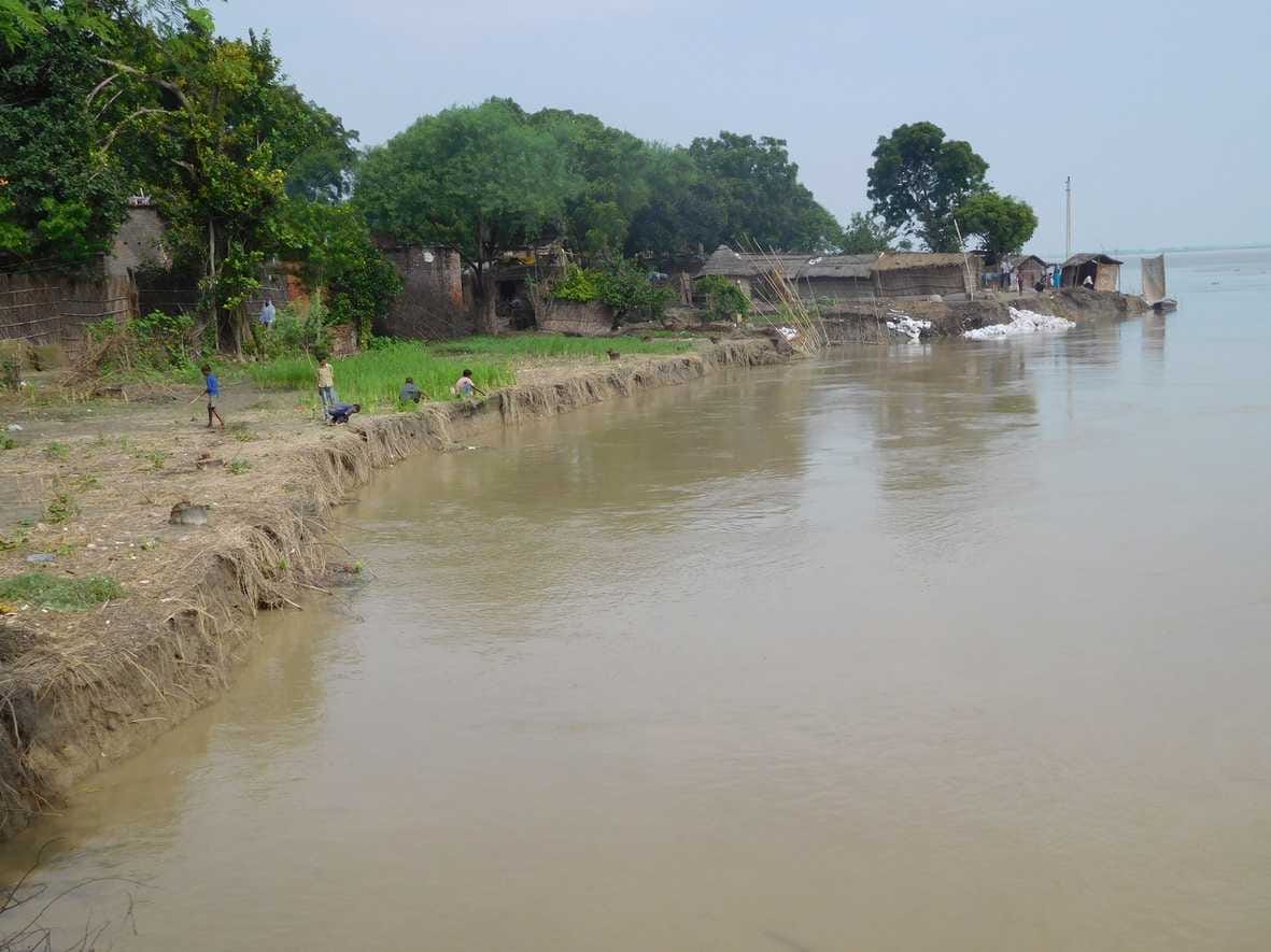 The safety of the dam is laid in the boulder section
