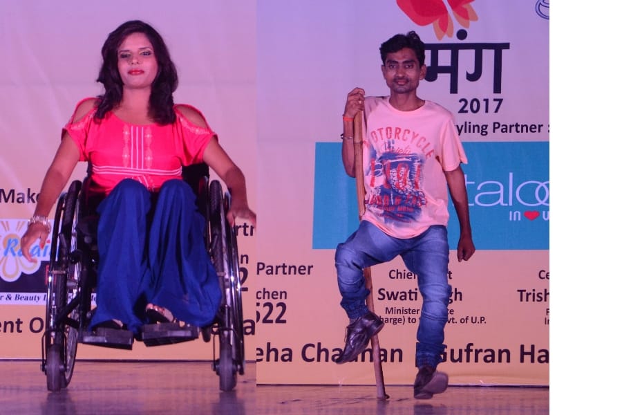 fashion show by divyang and acid victims in Lucknow.