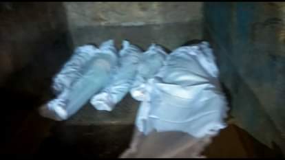 चार बच्चों को मारा