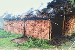 pradhan's supprters burst fire