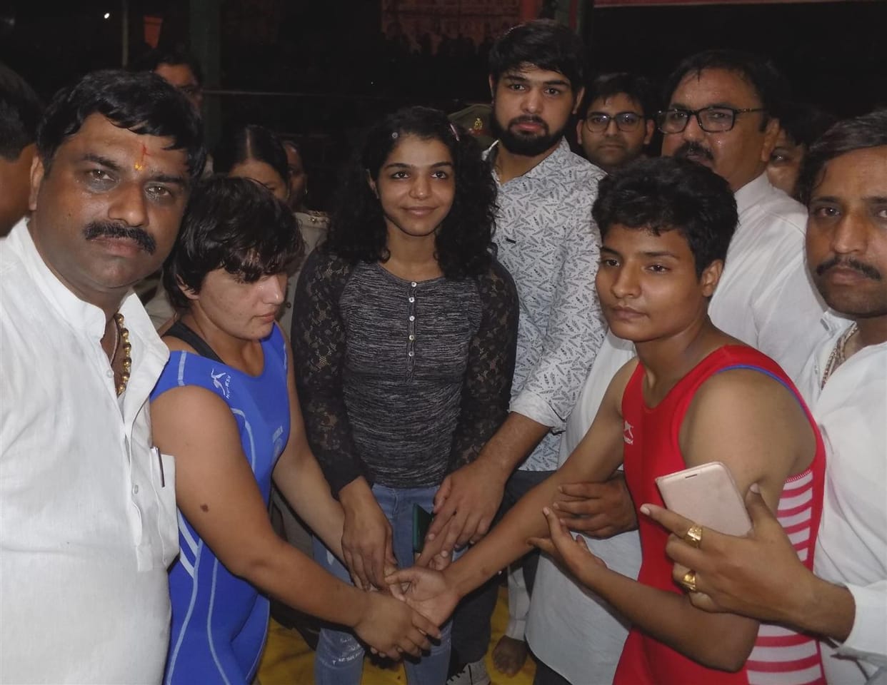 Wrestling in Hathras presence of Sakshi Malik