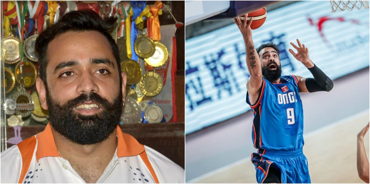 international basketball player Vishesh Bhriguvanshi‏ talks with amar ujala