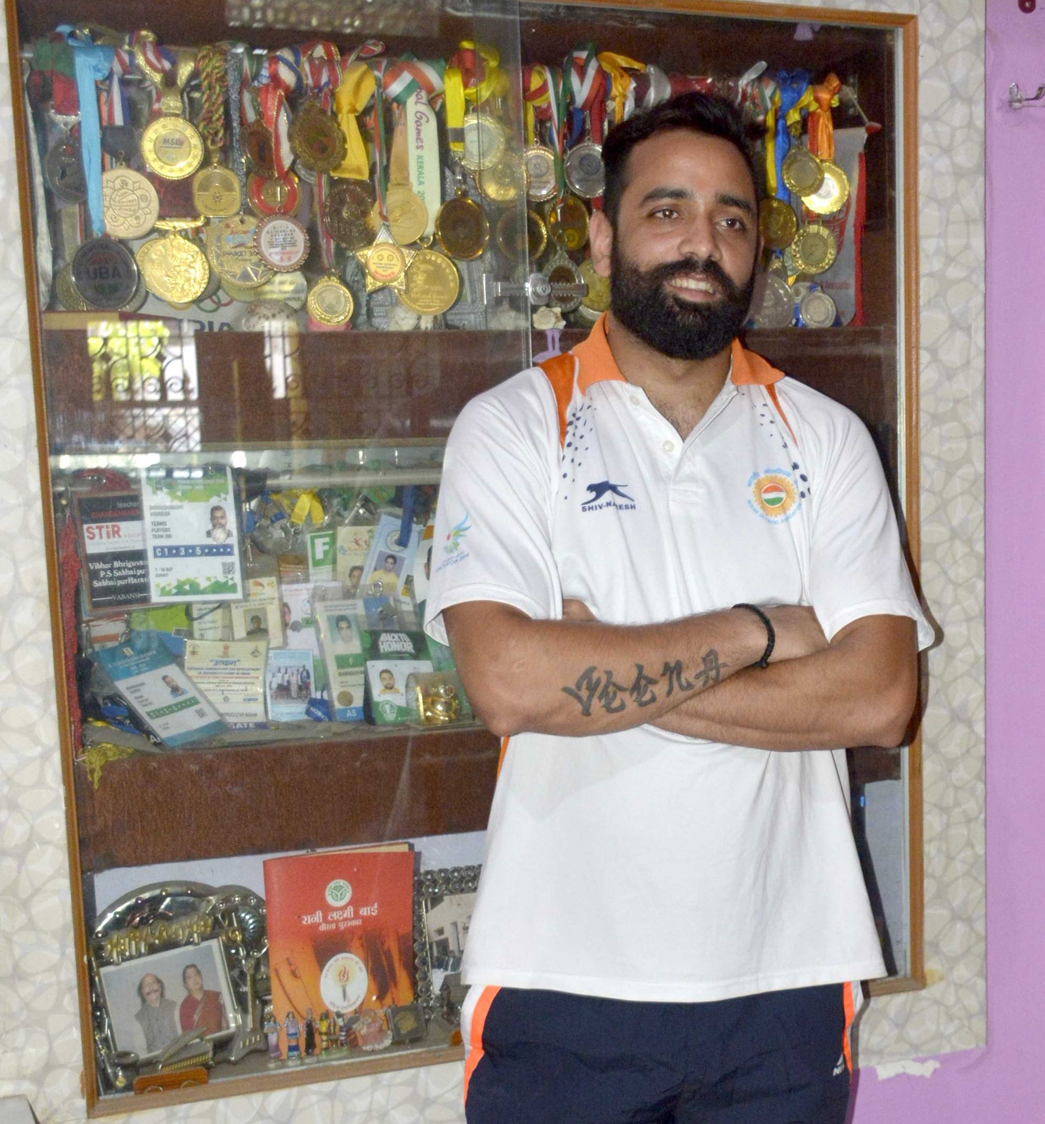 international basketball player Vishesh Bhriguvanshi‏ talks with amar ujala