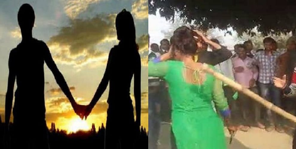 The in-laws beat the woman and her lover beating