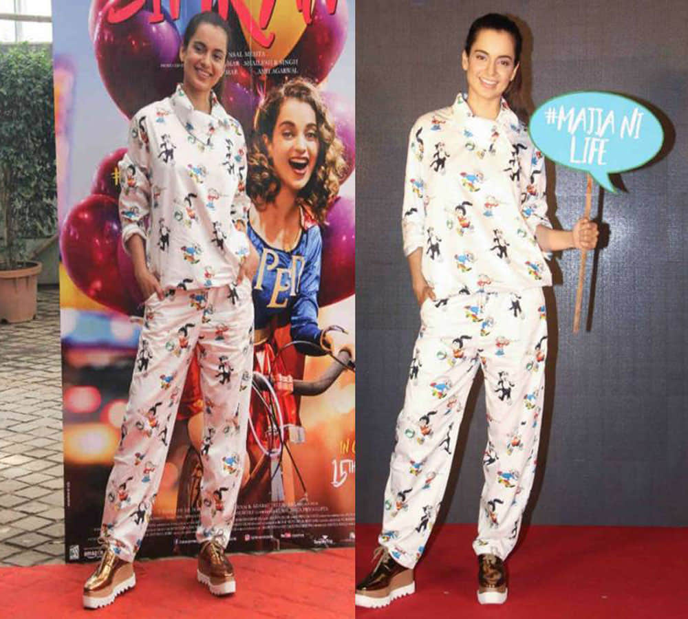 kangana ranaut touch feet of karan johar on indias next superstar set