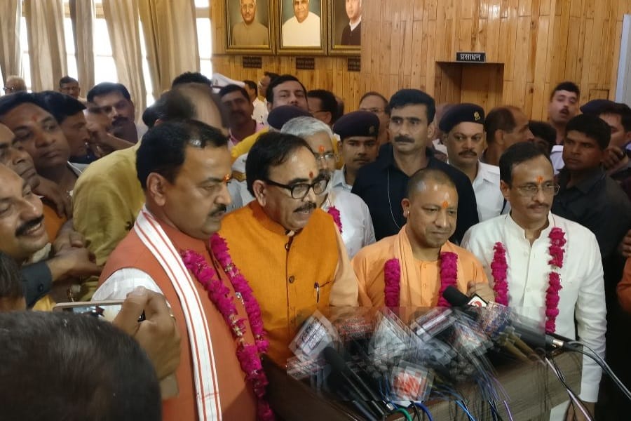 Cm yogi will file the nomination for vidhan Parishad sub election