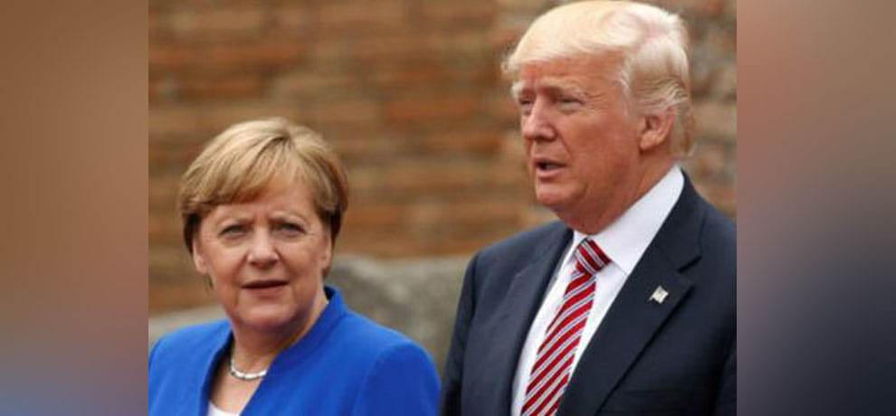German Chancellor merkel and trump agree to UN sanctions on north Korea