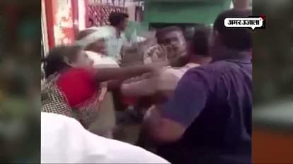 Watch: Man thrashed with slippers for misbehaving with woman
