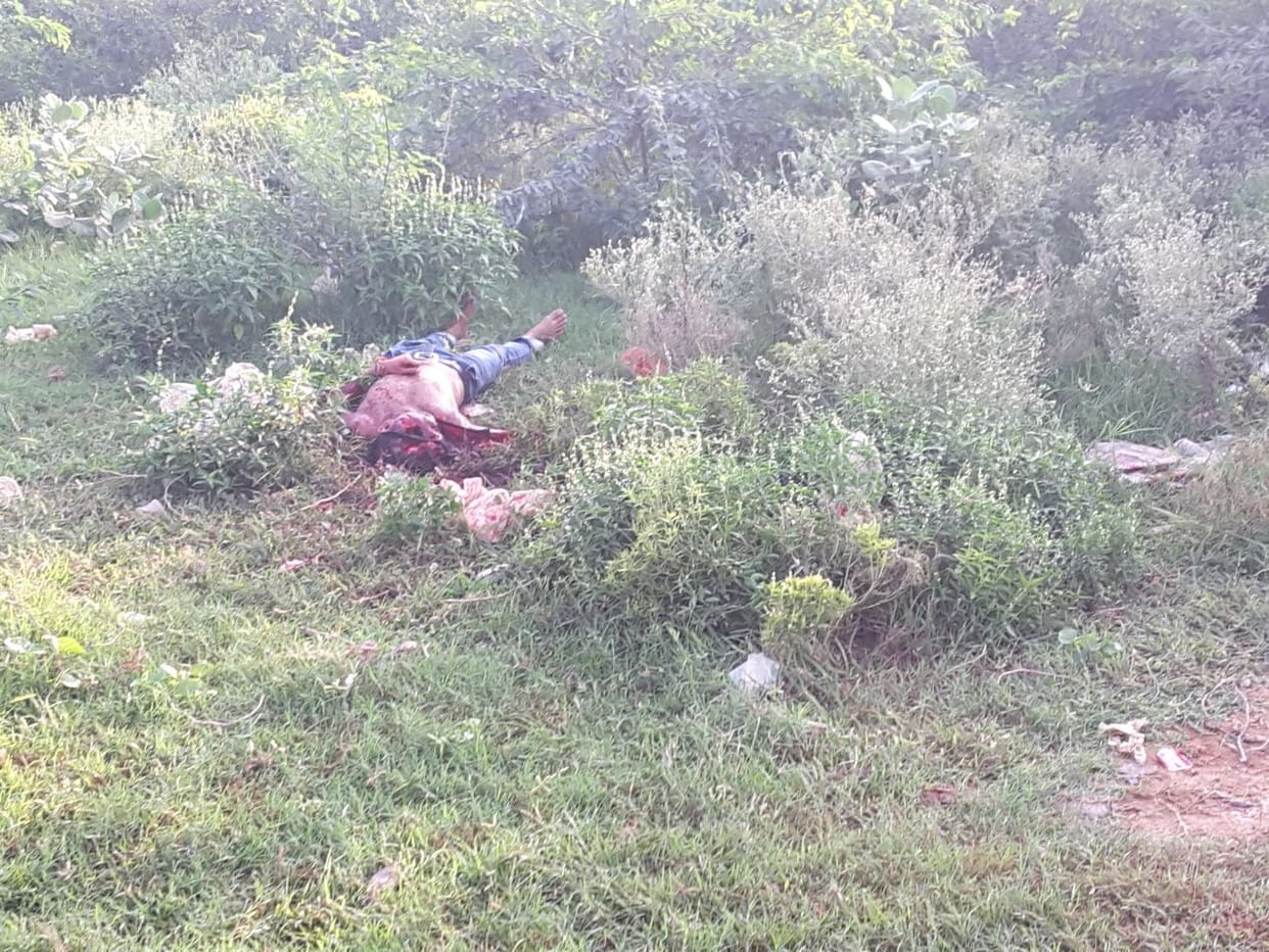 Killed the man and then after thrown into the bushes in alwar rajasthan