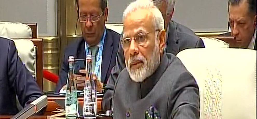 PM modi in gives speech in Brics summit in china xiamen