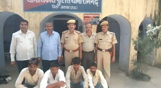 A gang arrested before robbery in alwar rajasthan