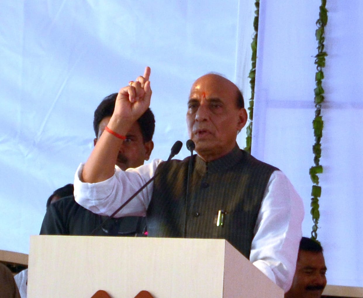 home minister rajnath singh addressed people in Lucknow.