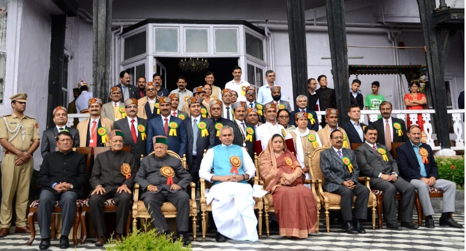 16 Teachers Awarded with State level Teachers award at Rajbhawan.