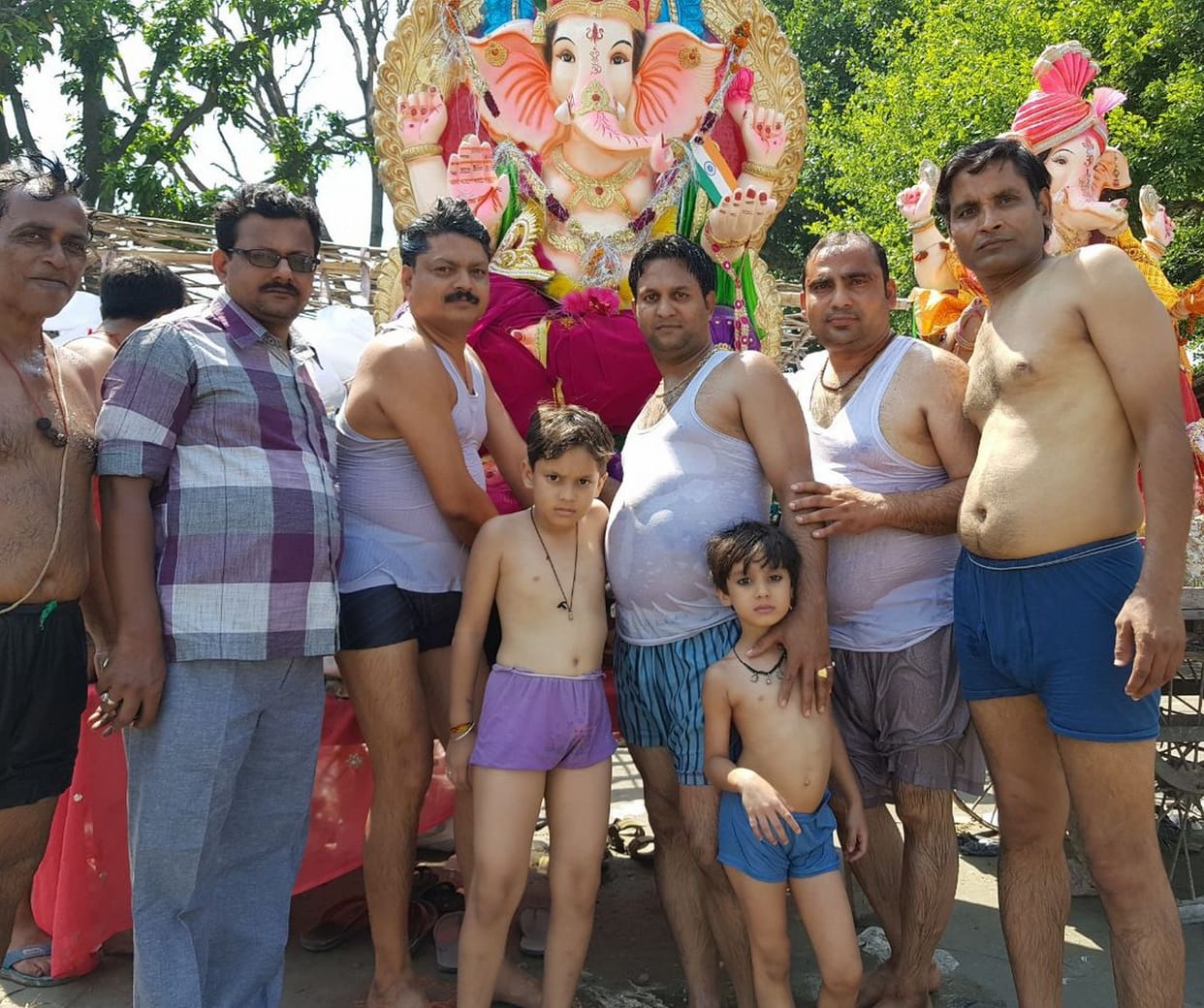 Immerse idols of Lord Ganesha