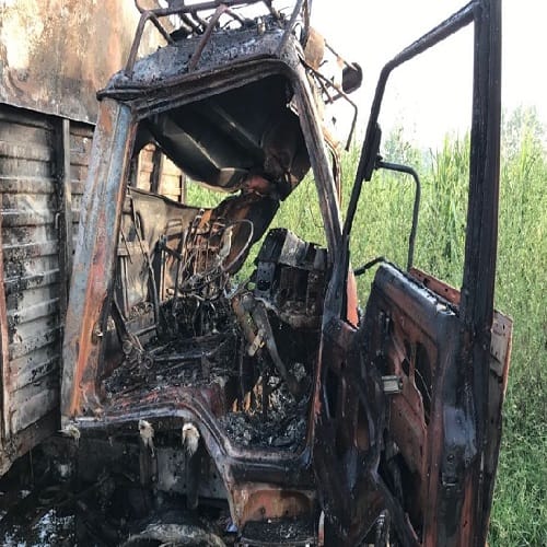 Incident: two people burnt alive in Cantor, see photos