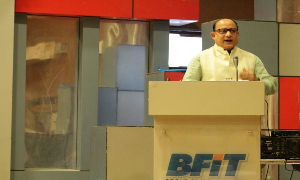 Guest lecture on electronic media subject in BFIT dehradun college