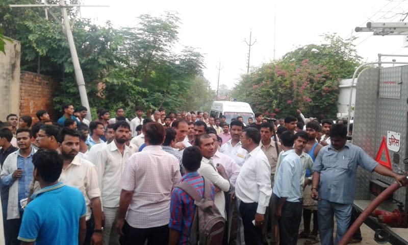 inspection of crackers factory in firozabad done one and half month before