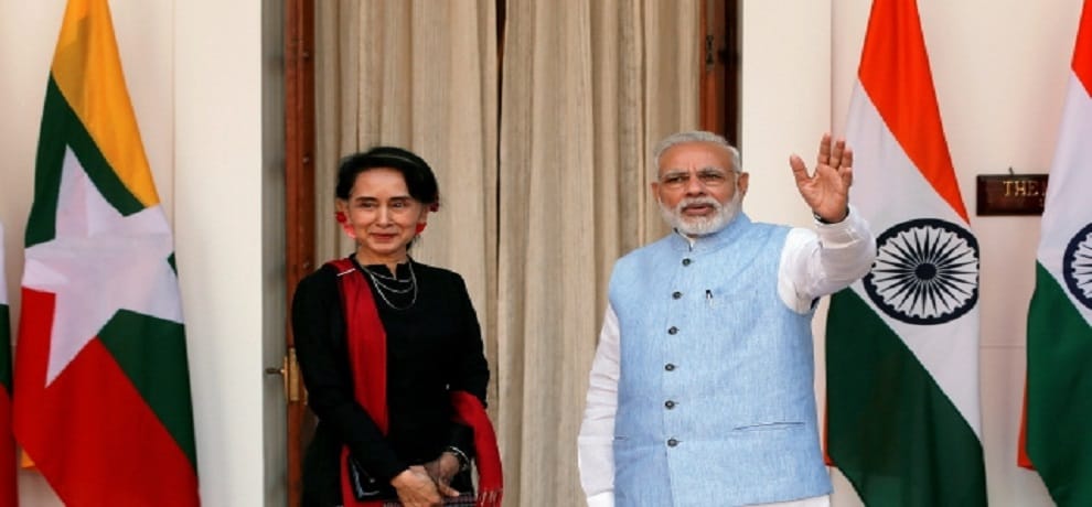 pm modi to hold talks with aung san suu kyi for Rohingya Muslims after myanmar president htin kyaw