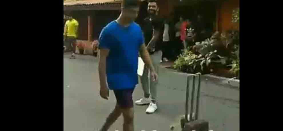 video of virat playing shot while batting left handed