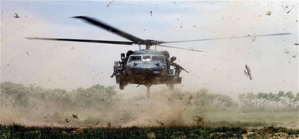 NATO helicopter killed Two gunmen