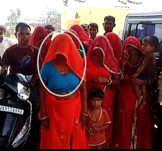 beaten Dalit woman in sikar