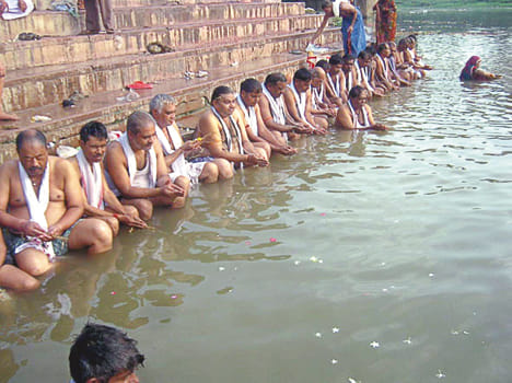 Flooding of the elders in river and ponds