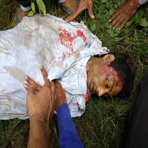 Bus full of passengers toppels over, five died and many injured, photos