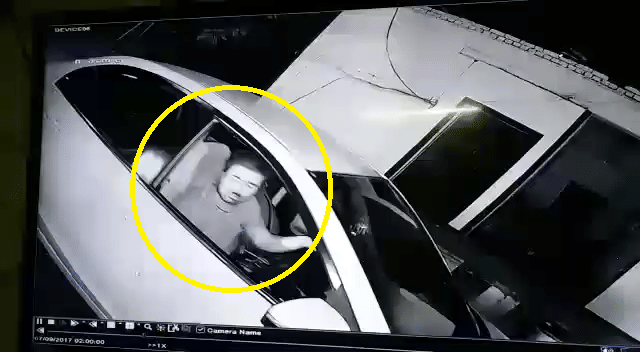 Police run after watching the police