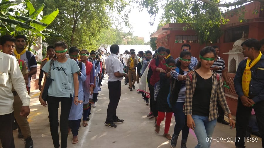 Blind walk in Jaipur