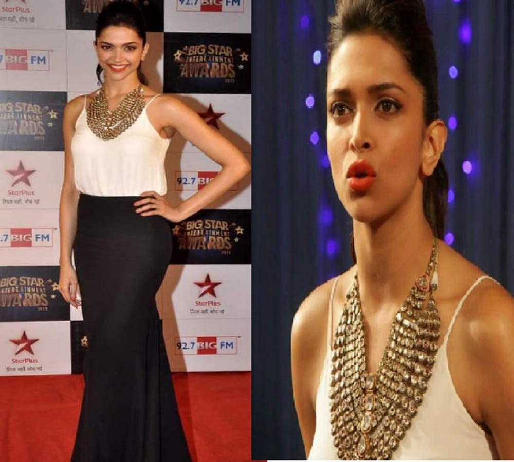 You can try Bollywood actresses traditional  jewellery look with western dress