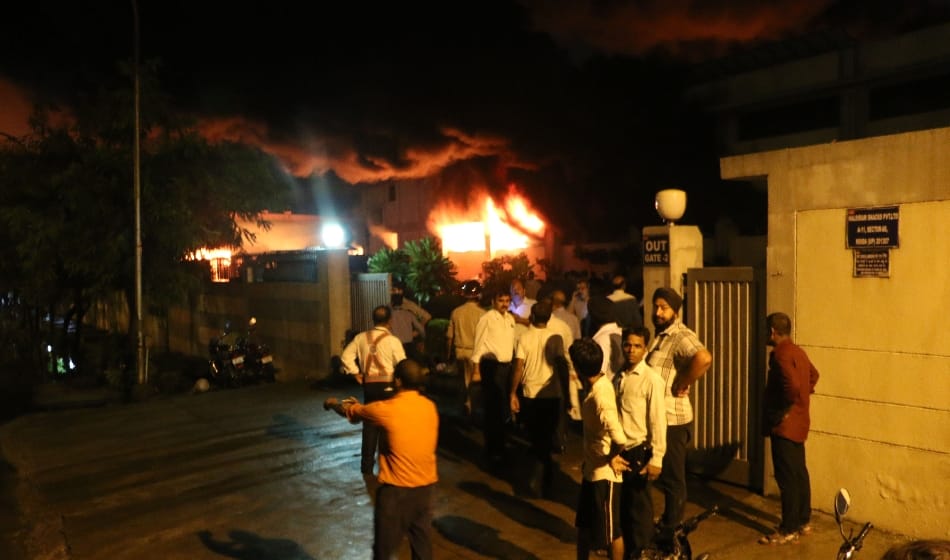 haldiram factory catches fire after big explosion there, no casualities