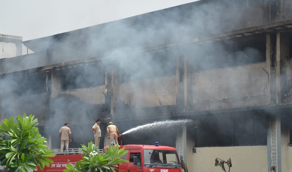 500 fire brigade failed to put out fire in haldiram factory