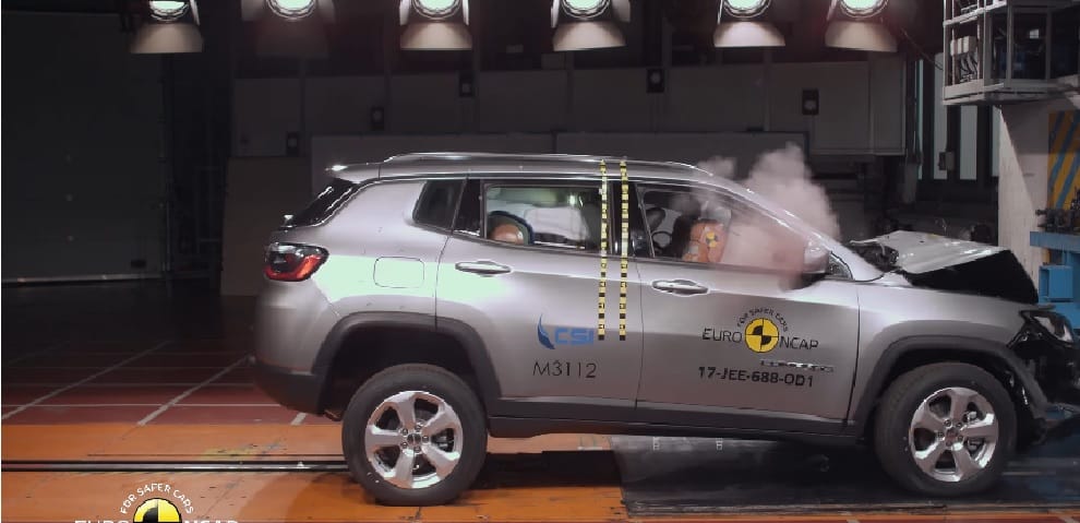 Jeep Compass awarded five stars Rating in Euro NCAP Crash Test