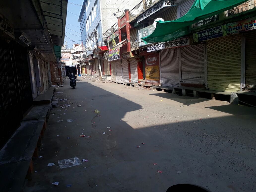 Farmers closed market in alwar
