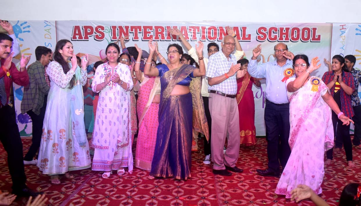 Grand parents thrive at the stage with the students