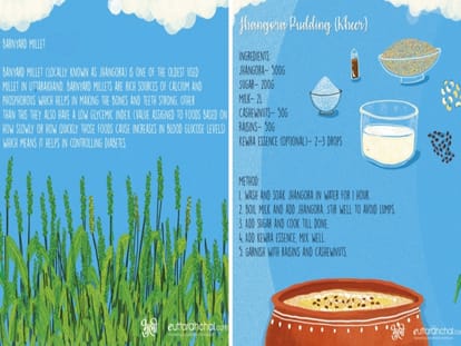 two girls tried to revived uttarakhand food nutritional through art of bhuli