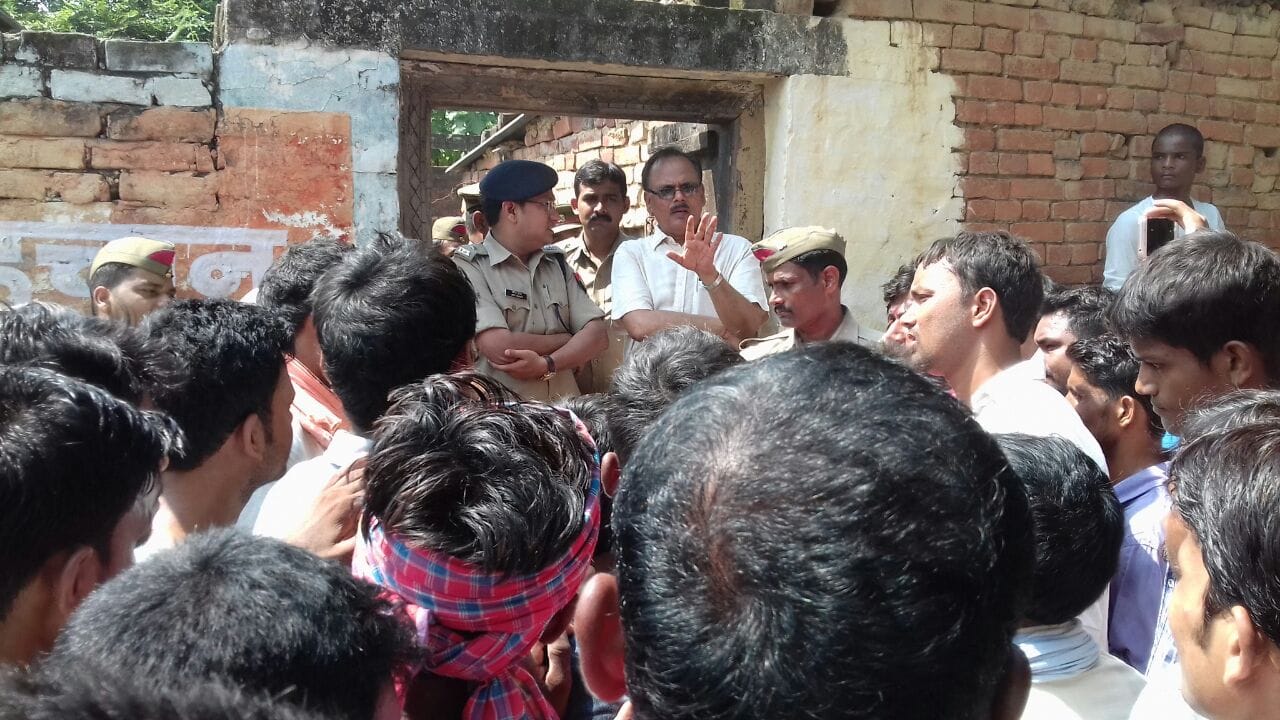 varanasi village force deployed after anti national slogans