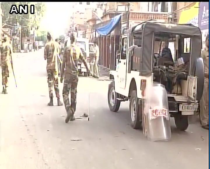 situation undercontrolled after violence in jaipur curfew continues 