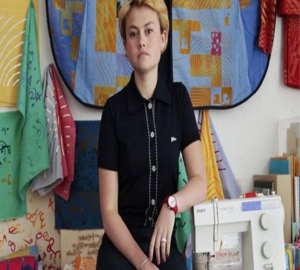 Poppy Nash is fashion designer who makes cloth with blood
