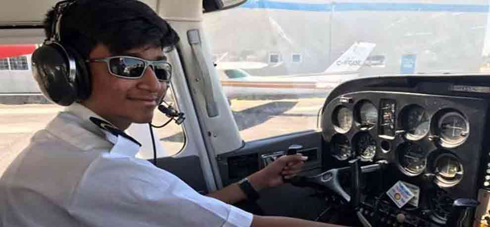 14 YEAR OLD BHARATVANSHI KISHORE BECOMES PILOT AND SET A NEW RECORD