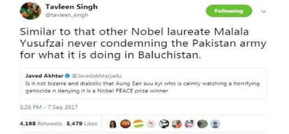chinese media annoyed to Malala Yousafzai statement on rohingya muslim