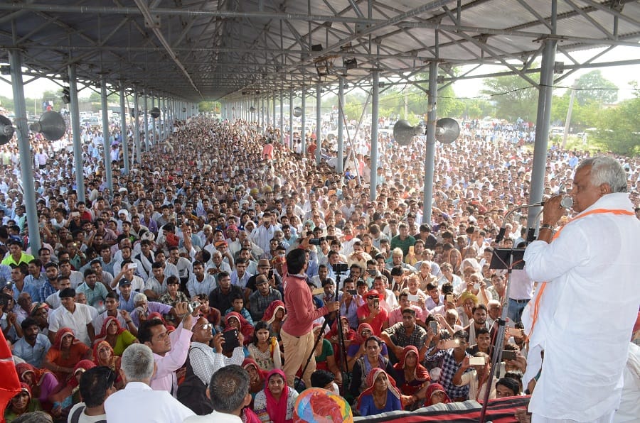 famers dharna in sikar