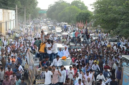 famers dharna in sikar