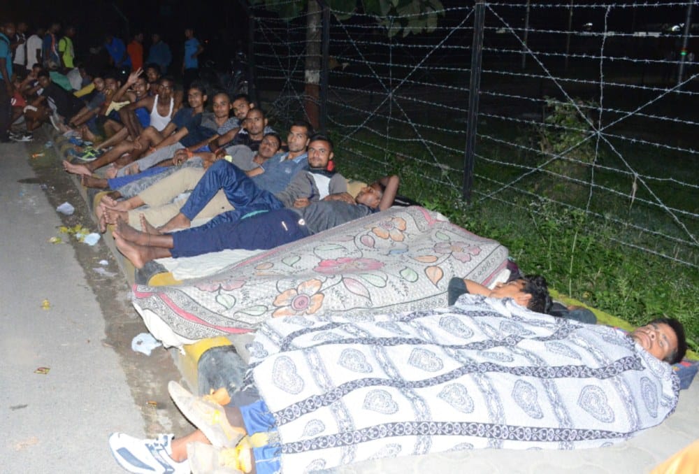 youth reached dehradun for army recruitment