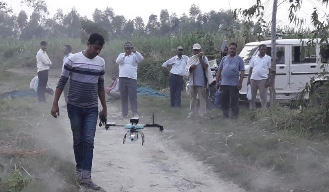 Laser drone camera seen fail