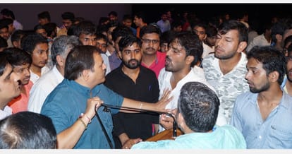 Prime Minister live speech stopped, rohtak news