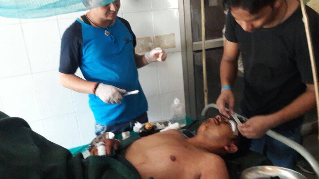 dumper fell into ditch, two killed