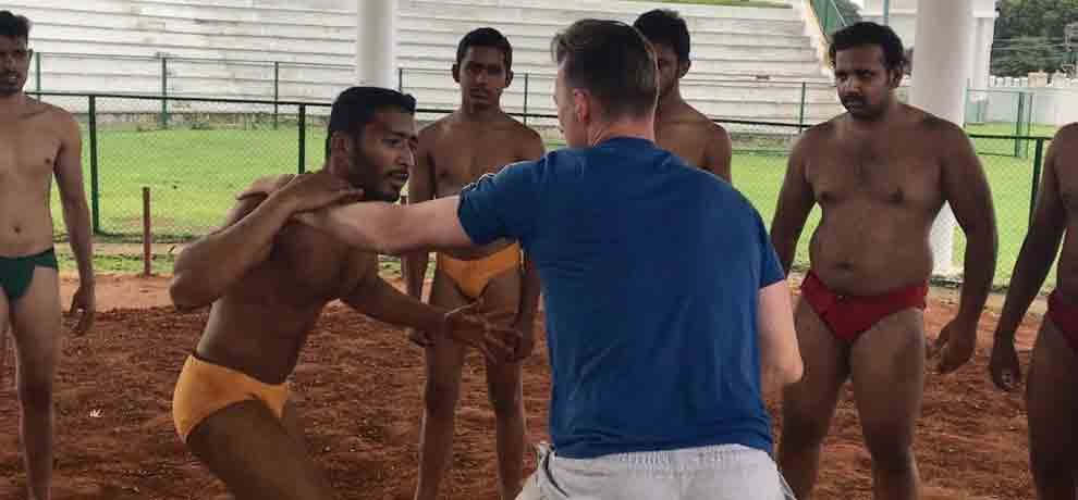 Brett Lee does dangal and takes on Indian wrestlers