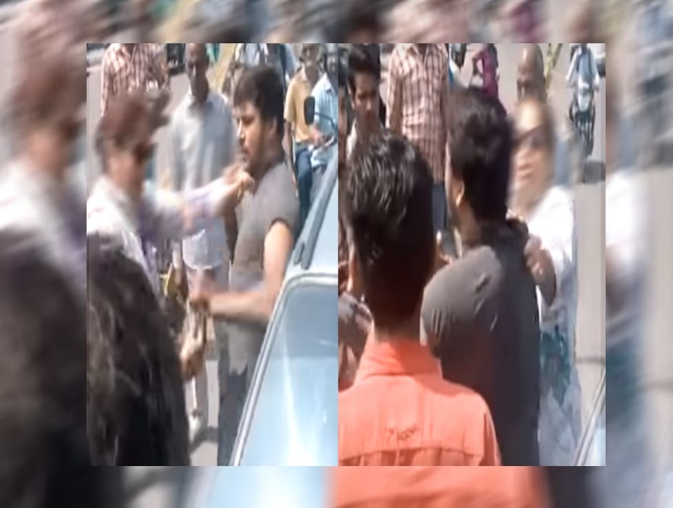 congress women leader beaten a boy on road in Dehradun